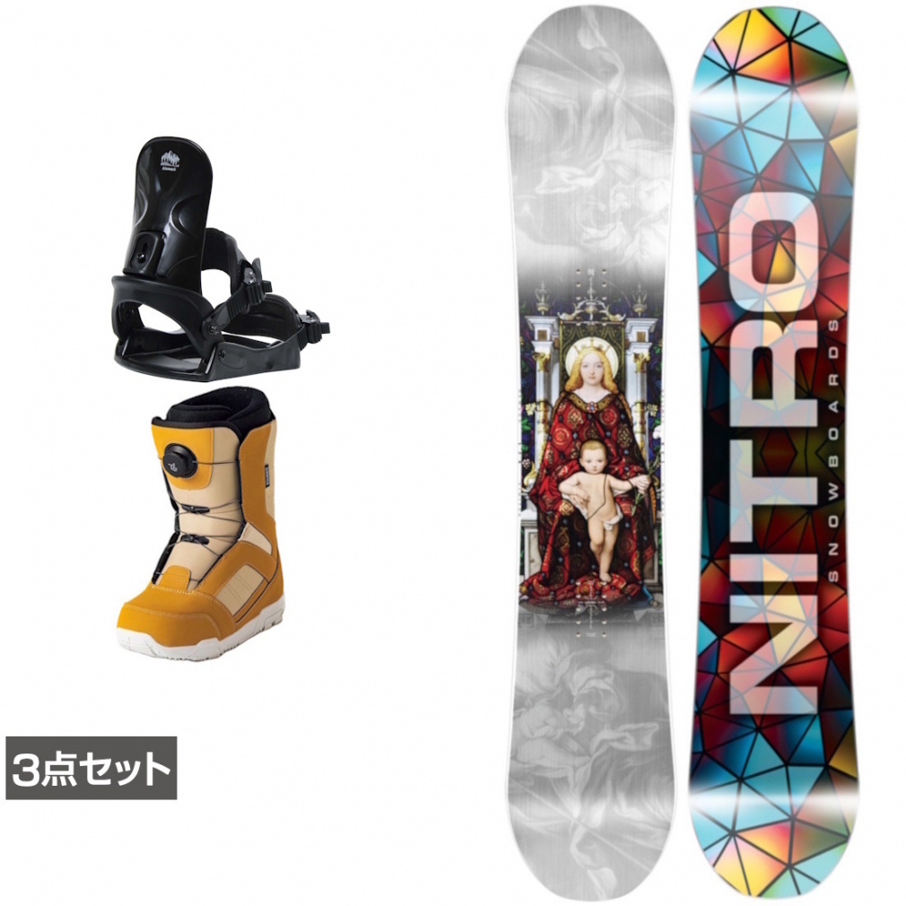 ナイトロ DEMAND LTD CAM-OUT ＆ コーズ ＆ JAFFE ブラウン 板＋