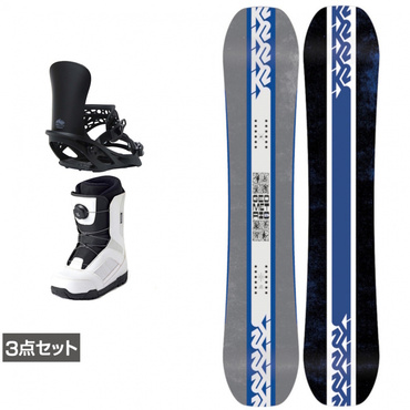 ケーツー GEOMETRIC ＆ アンリミット ＆ JAFFE ジャフィ ホワイト 板＋ビンディング＋ブーツセット 3点セット