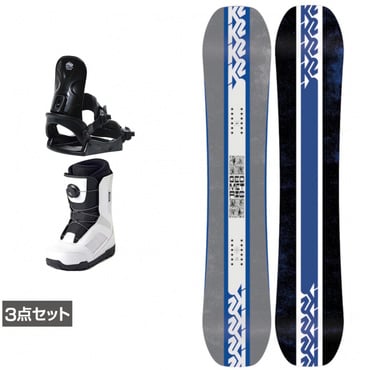ケーツー GEOMETRIC ＆ コーズ ＆ JAFFE ジャフィ ホワイト 板＋ビンディング＋ブーツセット 3点セット