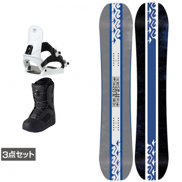 ケーツー GEOMETRIC ＆ CAUSE ＆ JAFFE ジャフィ ブラック 板＋ビンディング＋ブーツセット 3点セット