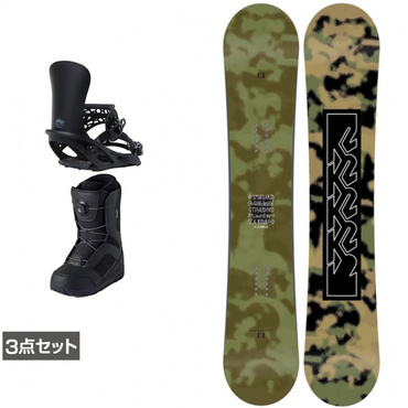 ケーツー STANDARD CAMBER ＆ アンリミット ＆ JAFFE ジャフィ ブラック 板＋ビンディング＋ブーツセット 3点セット