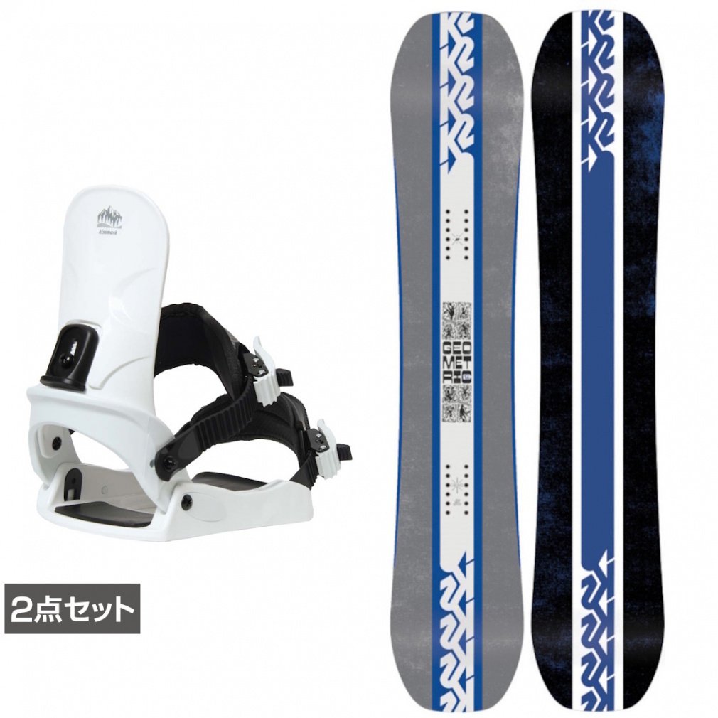 ケーツー GEOMETRIC ＆ CAUSE 板＋ビンディングセット 2点セット