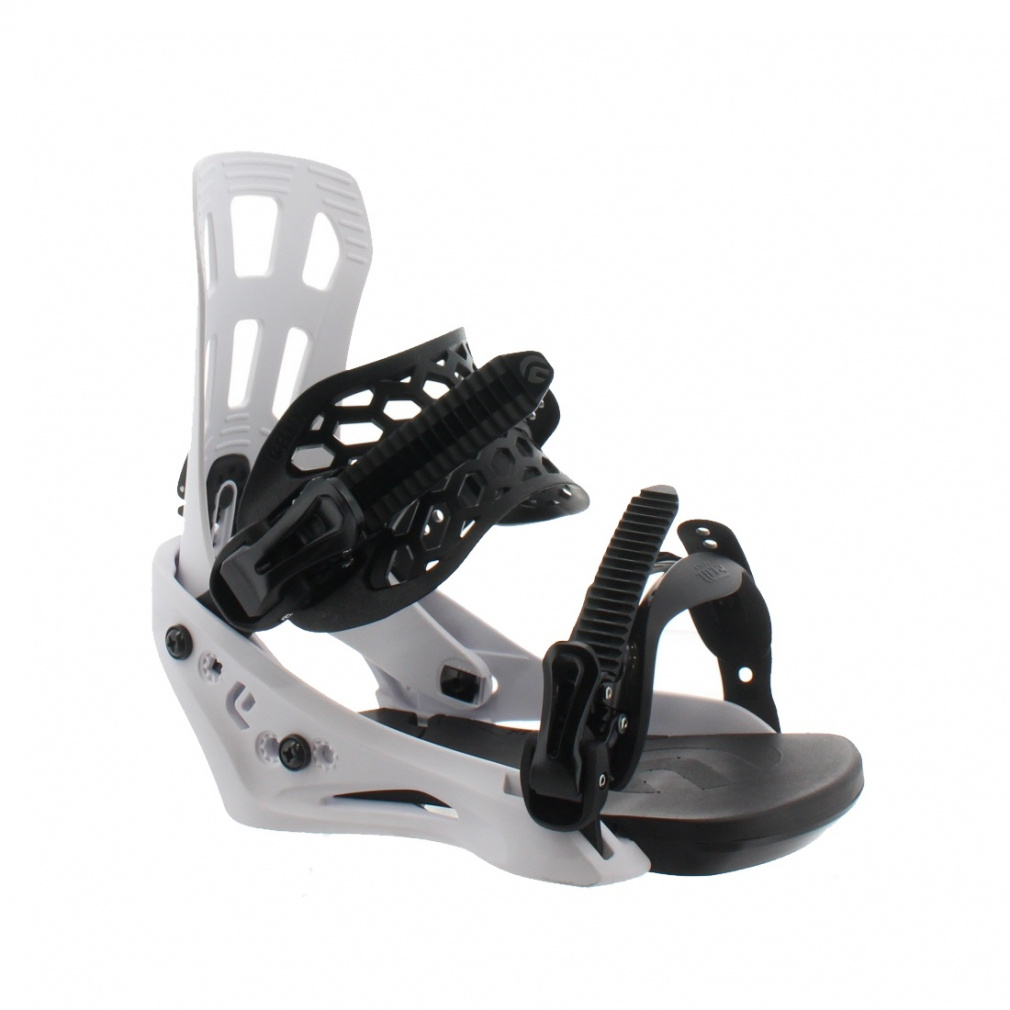 フラックス EM WHITE FEM02S 23-24年モデル メンズ スノーボード ストラップビンディング スノボ : ホワイト FLUX