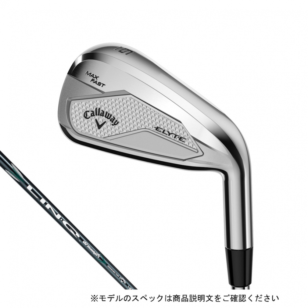 5本セット ELYTE MAX FAST アイアン 6-PW LIN-Q GREEN 40 for