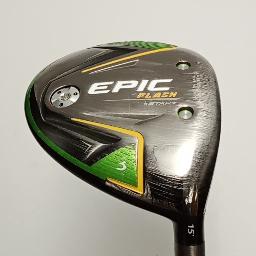 Bois De Parcours Callaway Epic Flash Star 3W - Occasion, Nombreuses Rayures - Flex SR, Loft 15°, Droitier