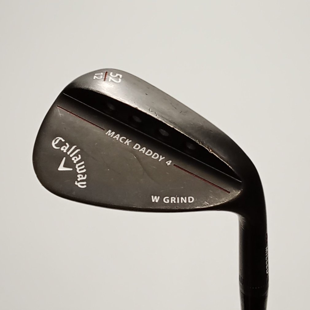 MACK DADDY 4 MILLD ﾏｯﾄﾌﾞﾗｯｸ W-GRIND WG 52° 12° S200 Dynamic Gold