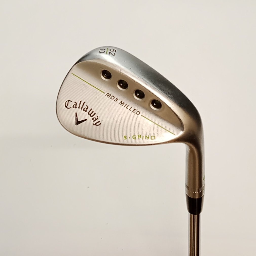 再値下げ/CHRISTOPH WIDMANN シルバー ボウル(内側は金です) MACK DADDY 3 MILLD クロムメッキ S-GRIND WG 52° 10° S N.S.PRO 950GH