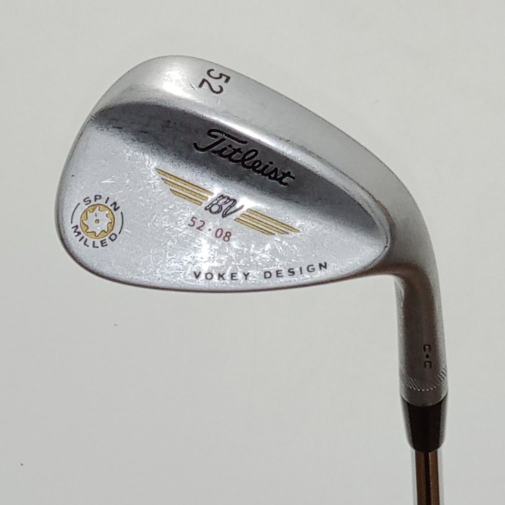未使用級 ゾーイ アップルリーフプリント ワッペン ゴルフ 速乾 38 Vokey SPIN MILLED C-C ツアークローム WG 52° 8° S200 Dynamic Gold