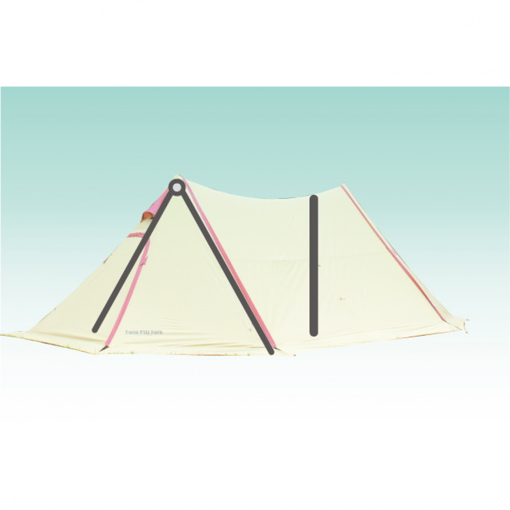 ツインピルツフォーク 二又フレーム(--FREE)