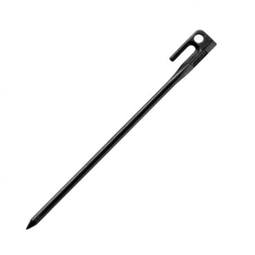 スチールソリッドペグ 30cm (ブラック) 1pc