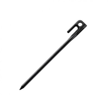 スチールソリッドペグ 20cm (ブラック) 1pc