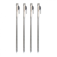 ノルディスク Stainless Steel Nail Set of 4 119040 キャンプ ペグ