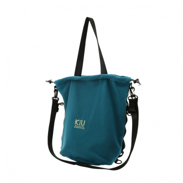 FLEECE DRAWSTRING BAG LARGE TURQUOISE