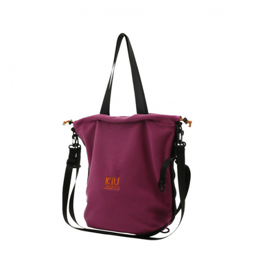 FLEECE DRAWSTRING BAG LARGE MAGENTA