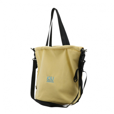 FLEECE DRAWSTRING BAG LARGE CREAM