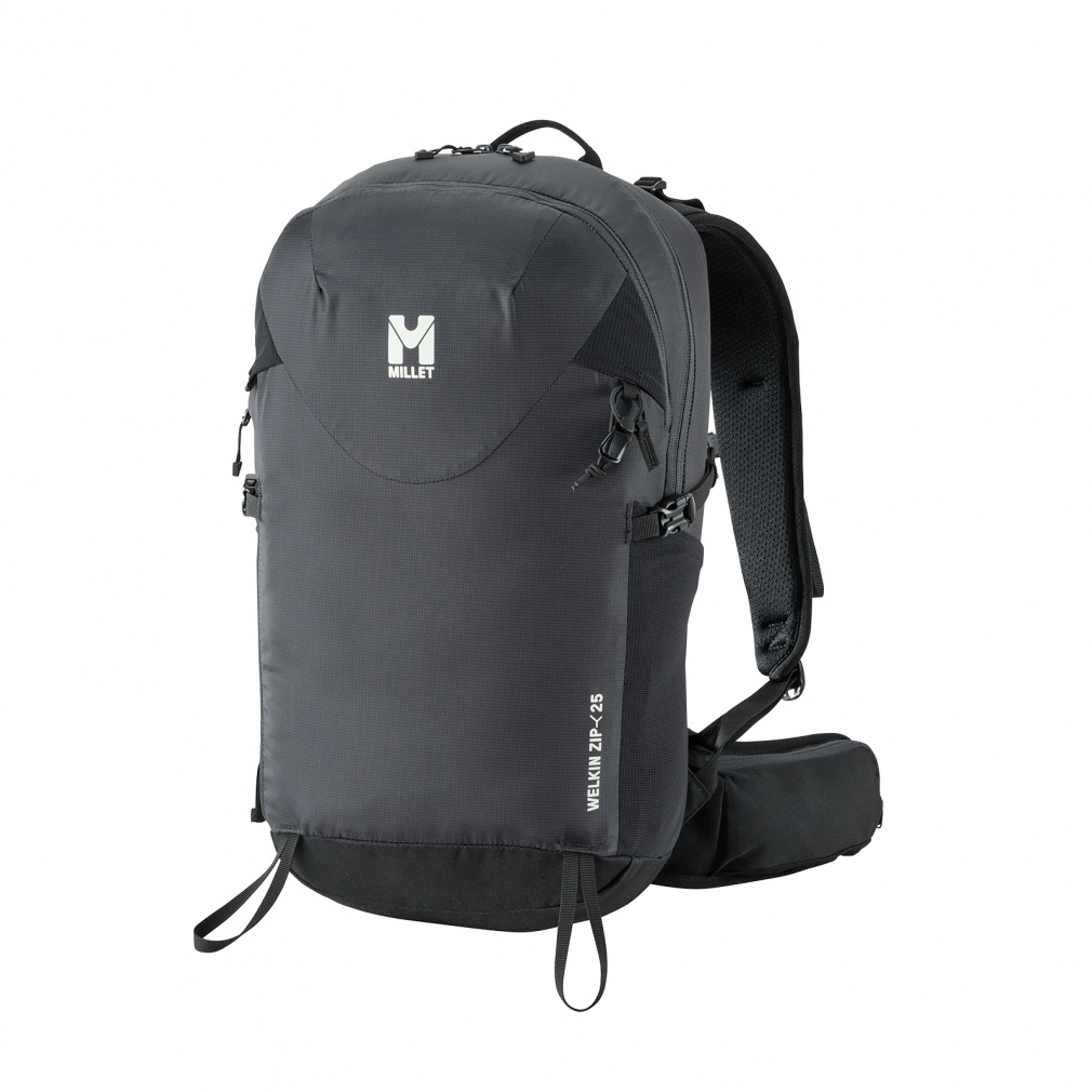 2025春夏 ミレー WELKIN ZIP 25 25L BLACK-NOIR MIS01305 N0247 トレッキング バックパック リュック MILLET