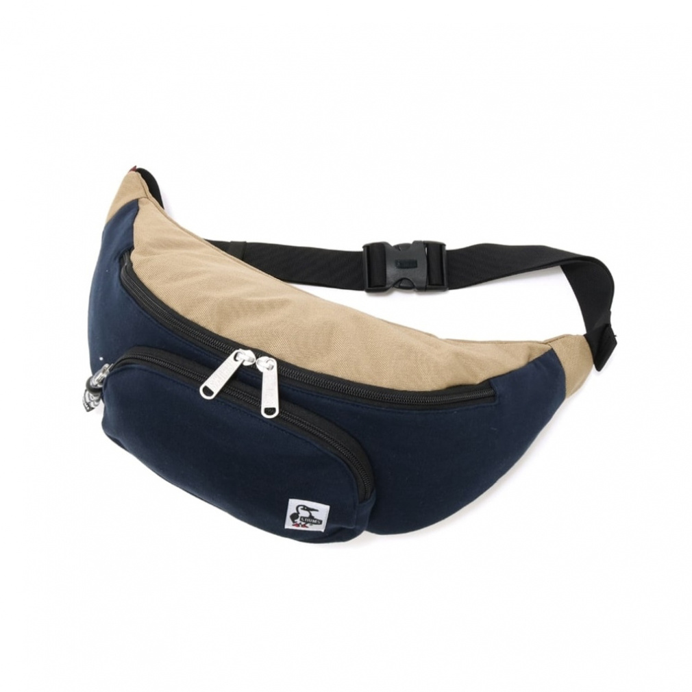 2025t `X Fanny Pack Sweat Nylon CH60-3973 N016 gbLO EGXgobN {fBobO : Navy/Beige CHUMS