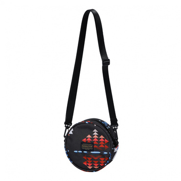 ラウンド ミニ ショルダーバッグ : BLK