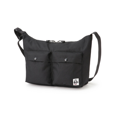 Recycle Pocket Nest Shoulder Bag Black