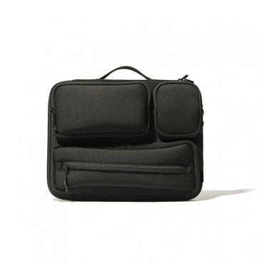 Multi Storage Laptop Case One Black