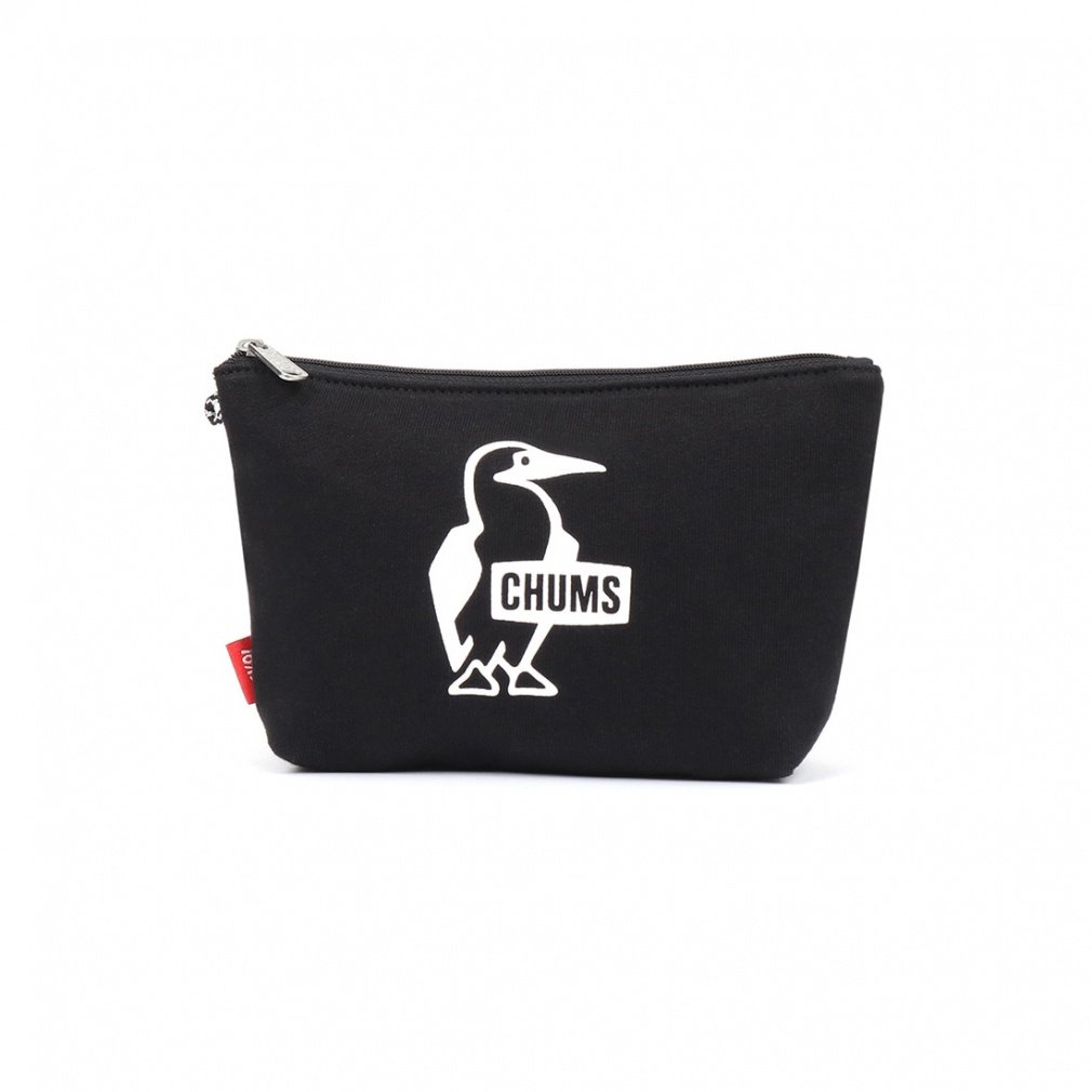 2025H~ `X Booby Print Pouch Sweat CH60-3828 K001 gbLO |[` yP[X : Black CHUMS