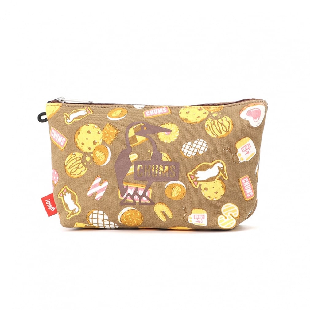 2025�H�~ �`�����X Booby Print Pouch Sweat CH60-3828 Z374 �g���b�L���O �o�b�O �|�[�` : Cookie CHUMS �o�R