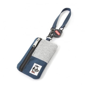 Commuter Pass Case Sweat Nylon H-Gray/Basic Navy