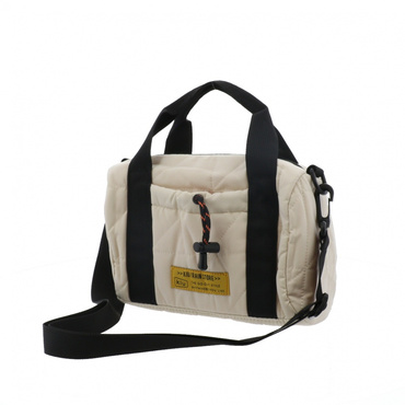 SQUARE PADDED MINI BOSTON BAG