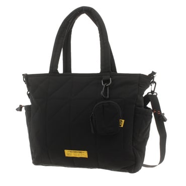 SQUARE PADDED MULTI-PURPOSE TOTE BAG BK
