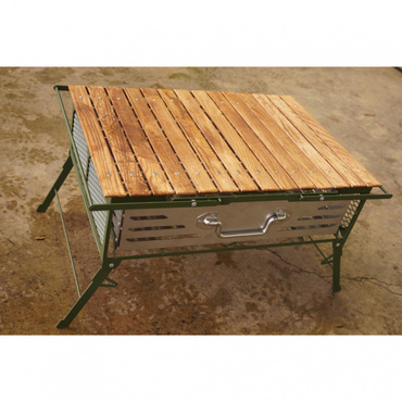 ディッシュコンテナ・テーブル モスグリーン