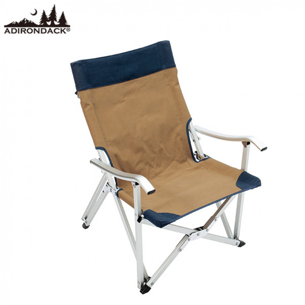 アディロンダック スモールキャンパーズチェア ベージュ×ネイビー (8900901301) キャンプ チェア ADIRONDACK