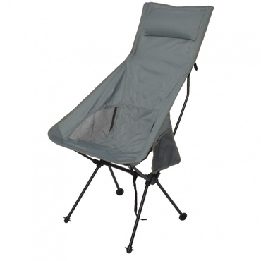 ポータブル アルミチェア ハイ PORTABLE ALUMI CHAIR HIGH : GREY