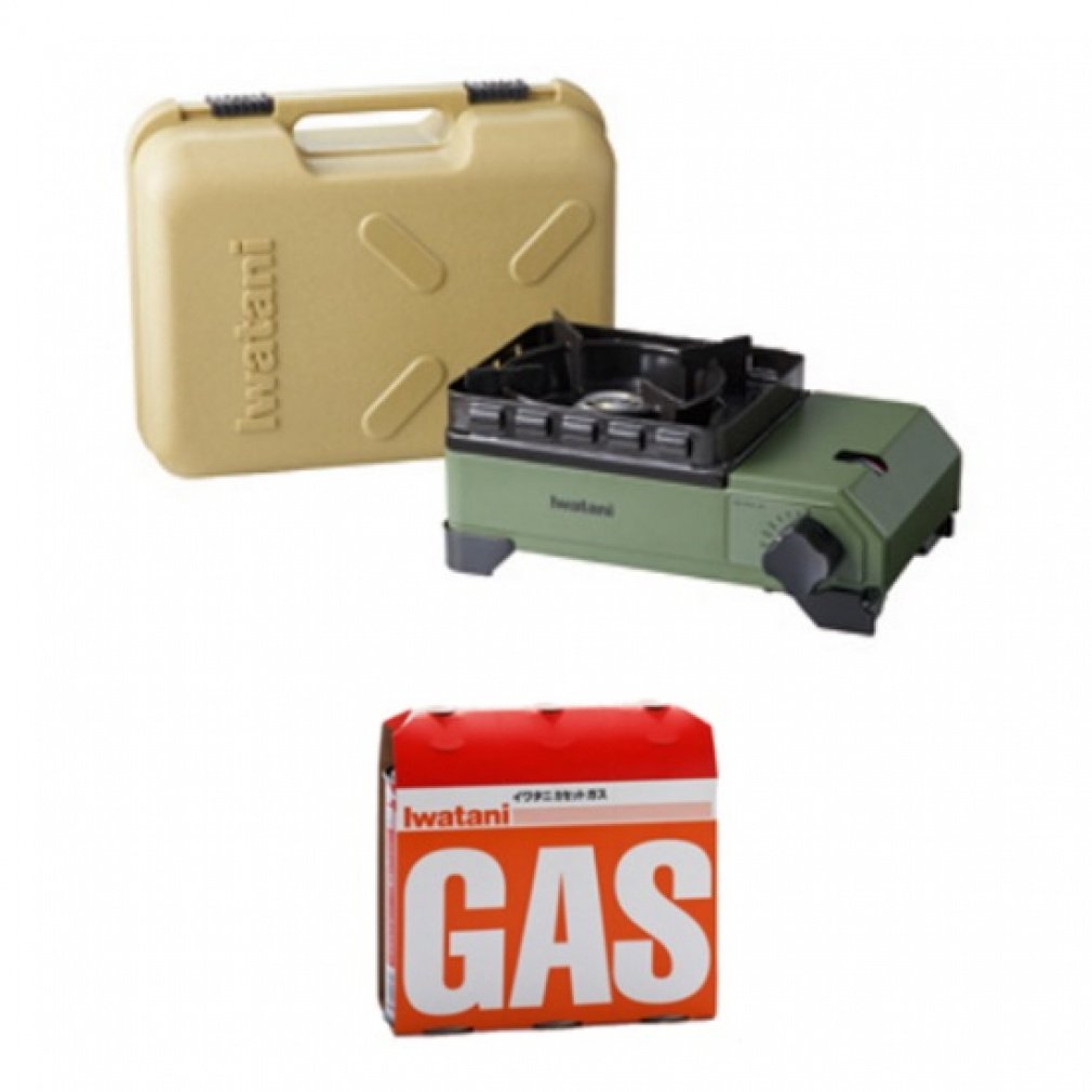 カセットフー タフまるJr. オリーブ ＆ カセットガス(オレンジ)3P セット