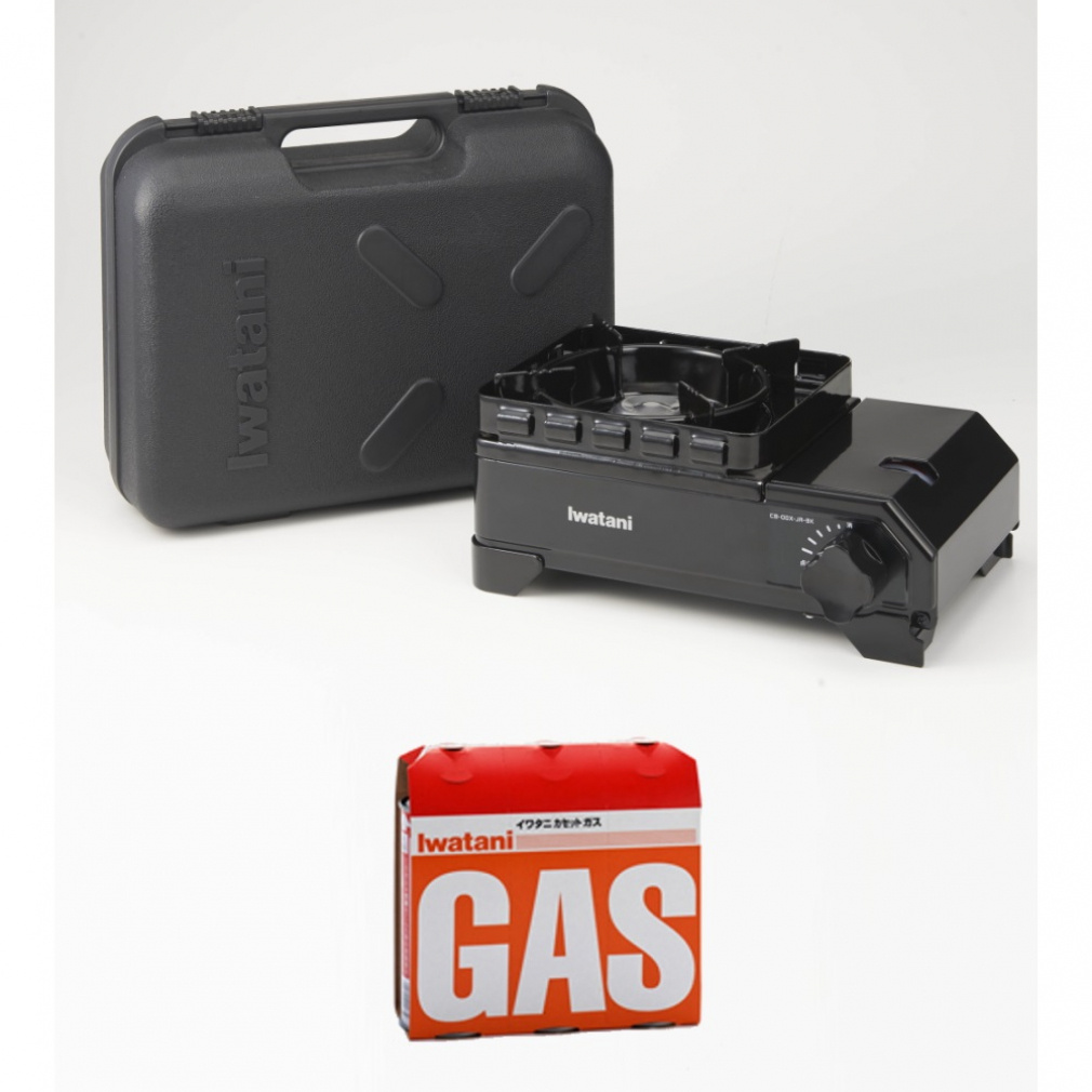 カセットフー タフまるジュニア ブラック ＆ カセットガス(オレンジ)3P セット