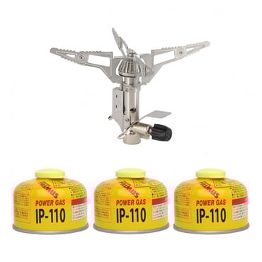 153ウルトラバーナー ＆ GAS CARTRIDGE 小型ガス 3個セット(.-.)