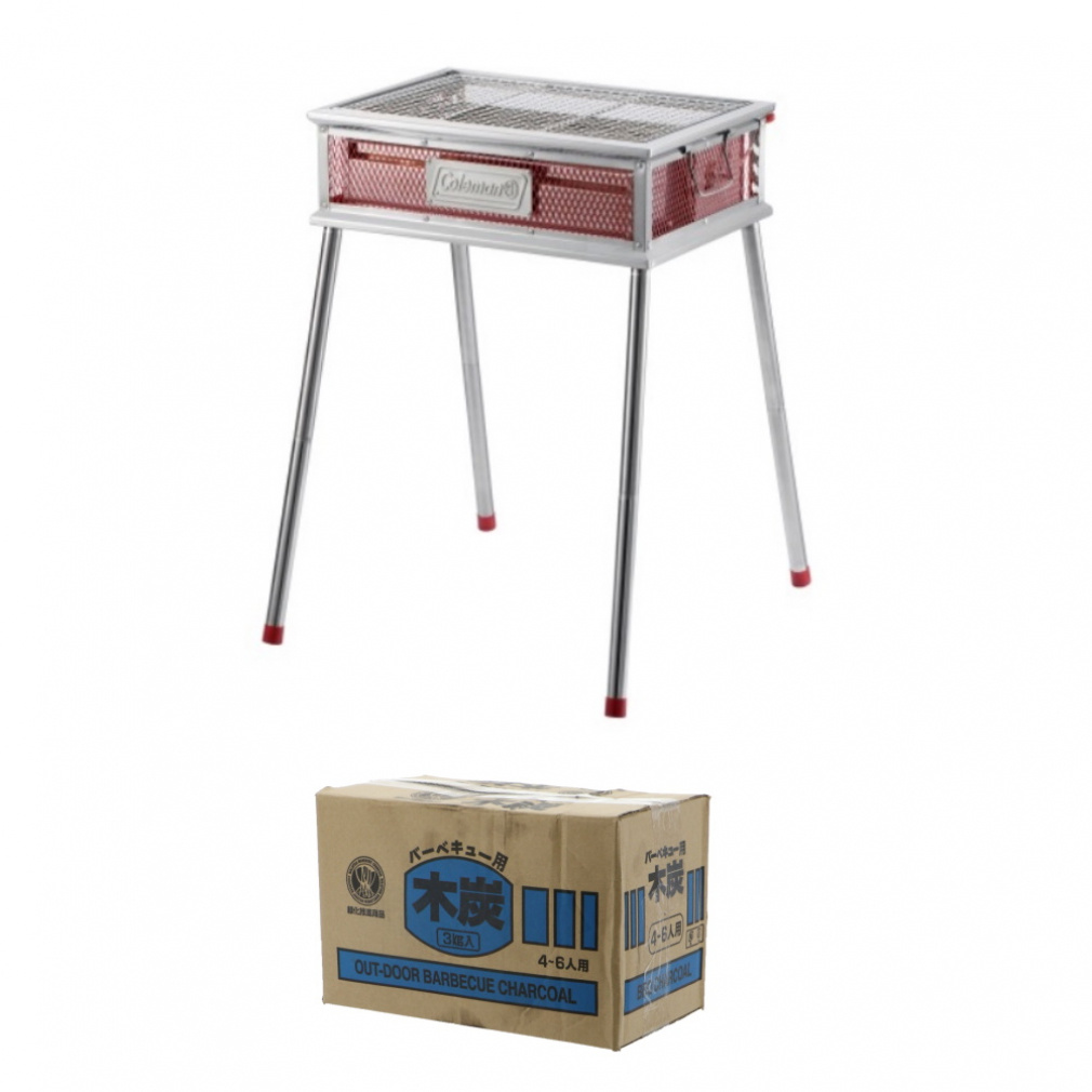 コールマン クールスパイダー プロ レッド ＆ 木炭3KG 2000010395
