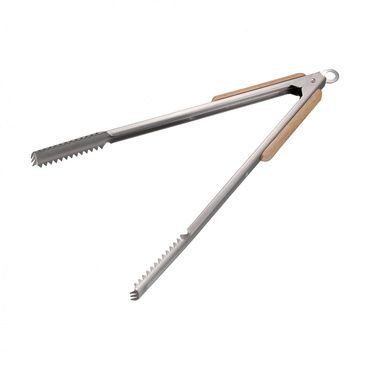 BBQ ウッドグリップ炭バサミ35cm