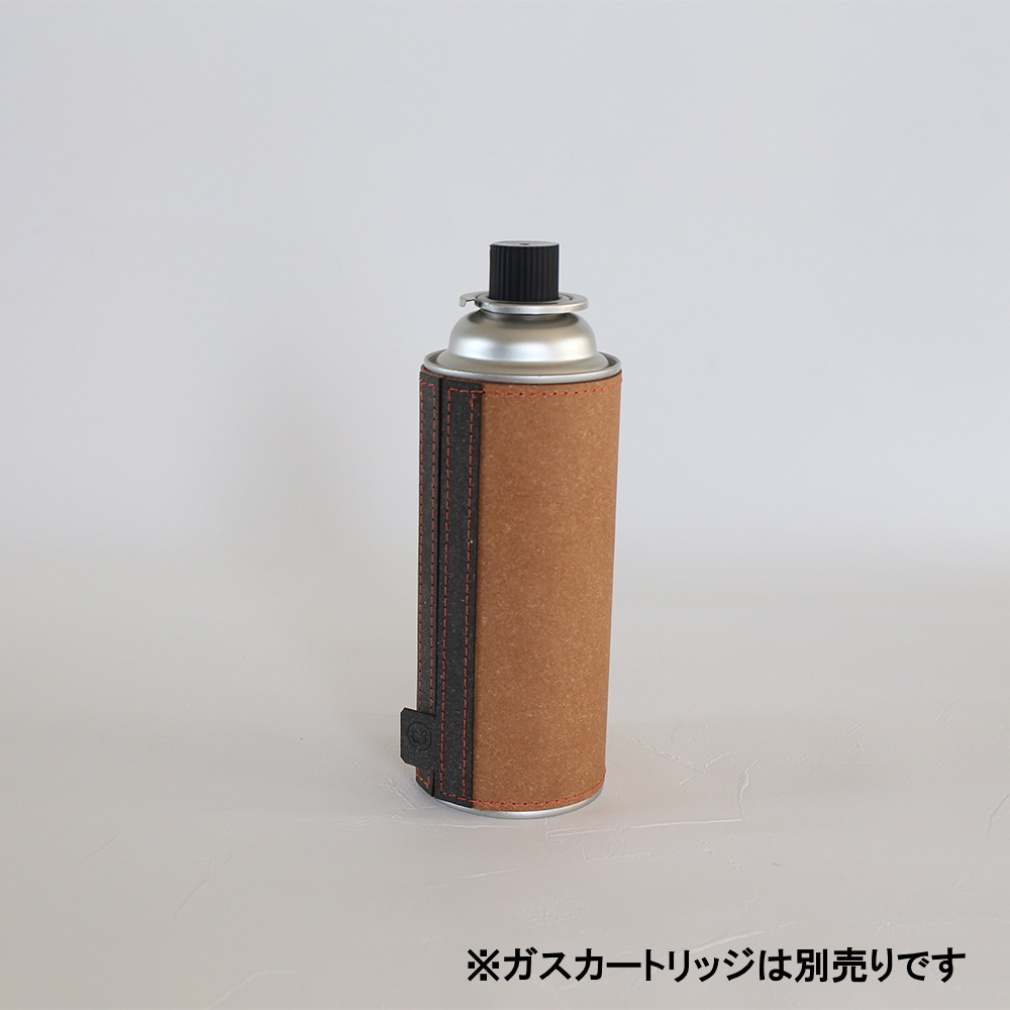 CB缶カバー ボンデッドレザー : ブラウン・グレー コンビ