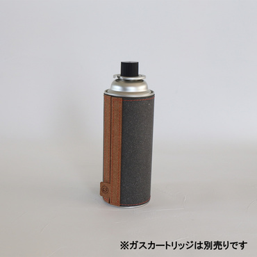CB缶カバー ボンデッドレザー : グレー・ブラウン コンビ
