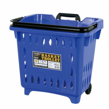 BASKET TROLLEY BLUE