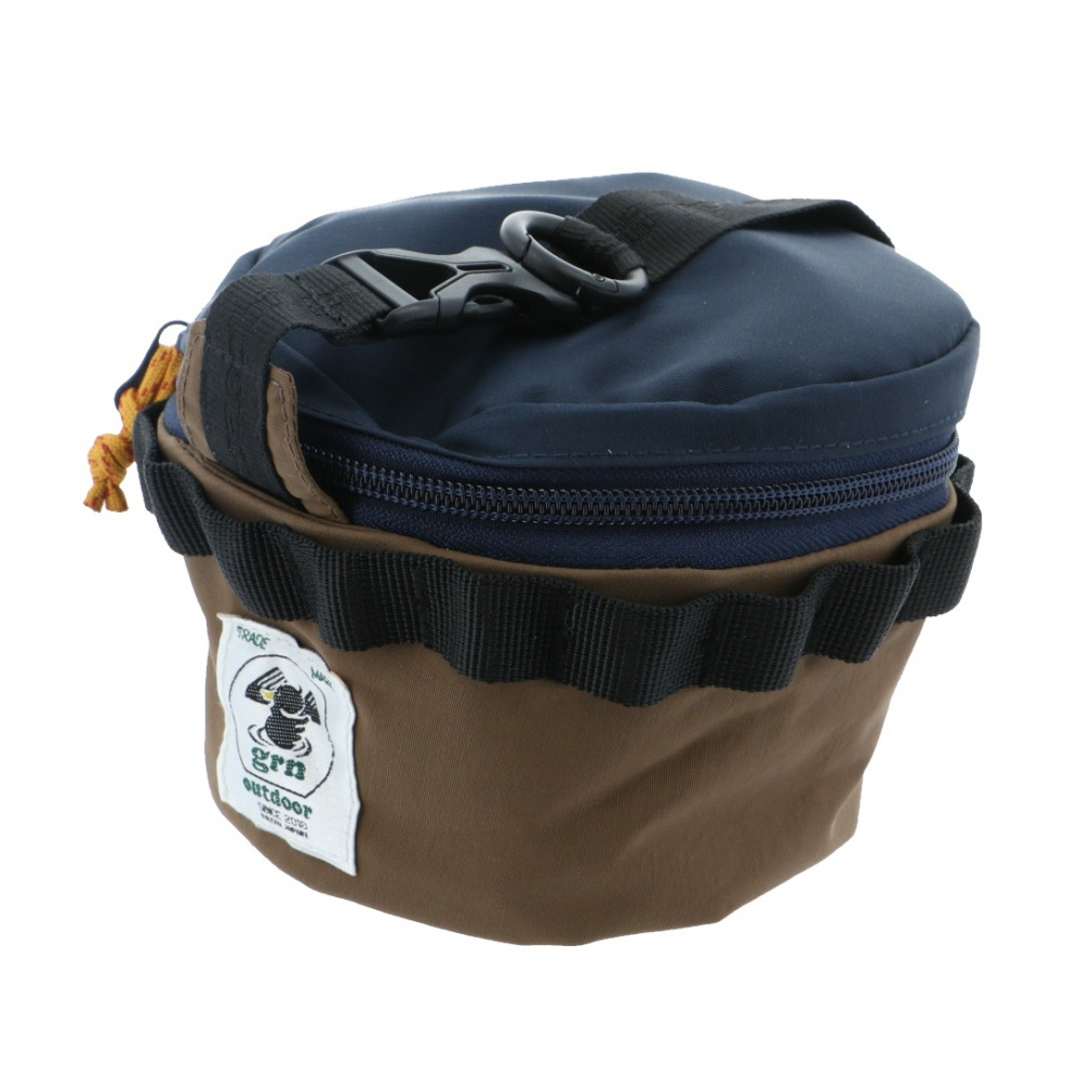 ジーアールエヌアウトドア SIERRA CUP CASE GO1476Q キャンプ シェラカップケース : BROWN grn outdoor
