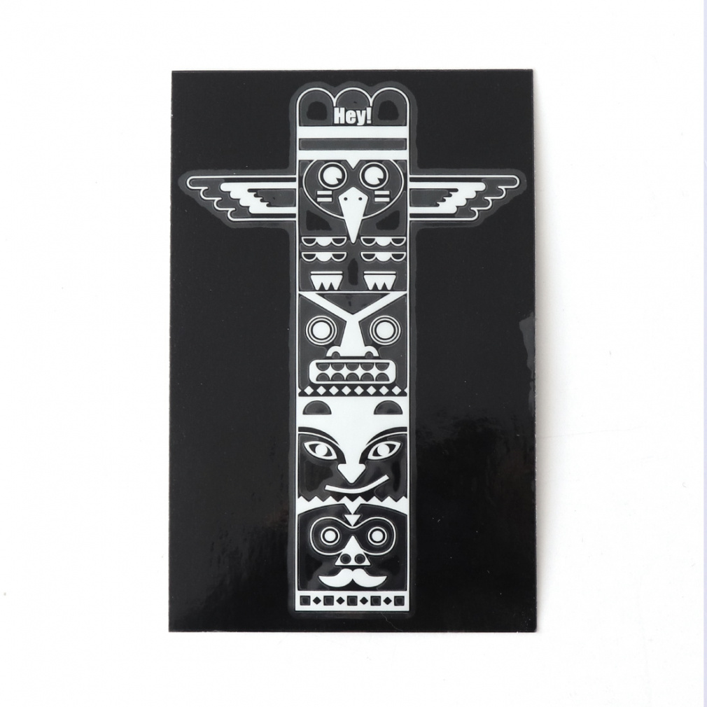 カッティングステッカー トーテムポール WH