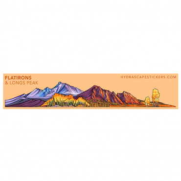 FLATIRONS LONGS PEAK MINISCAPE STICKER