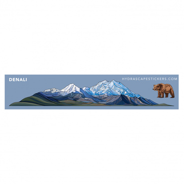 DENALI NATINOAL PARK MINISCAPE STICKER
