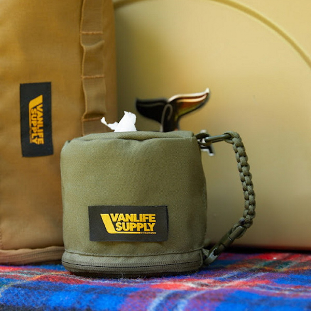 ヴァンライフサプライ トイレットペーパーホルダー&OD缶カバー オリーブ 821-010O キャンプ 小物 VANLIFE SUPPLY