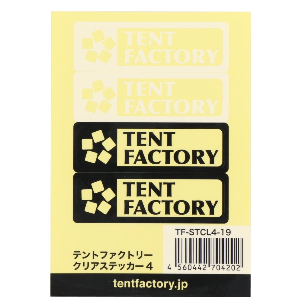 �e���g�t�@�N�g���[ �N���A�X�e�b�J�[4 (TF-STCL4-19) �A�E�g�h�A �L�����v ���� TENT FACTORY
