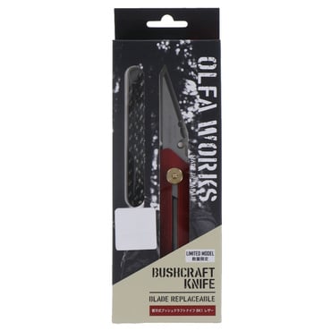 オルファ 替刃式ブッシュクラフトナイフ BK2 レザー : レッド(-)
