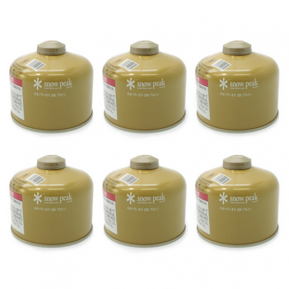 ギガパワーガス250プロイソ 6本セット