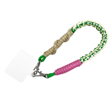 macaroni edge ショートストラップ ソロモン編みマルチカラー2