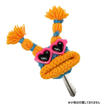 macaroni edge 毛糸キーカバー バカンス ブルー